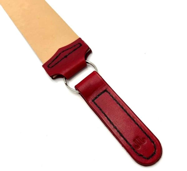 Tärnsjön käsintehty Strigel / Ruotsin nahkahihna Red one size