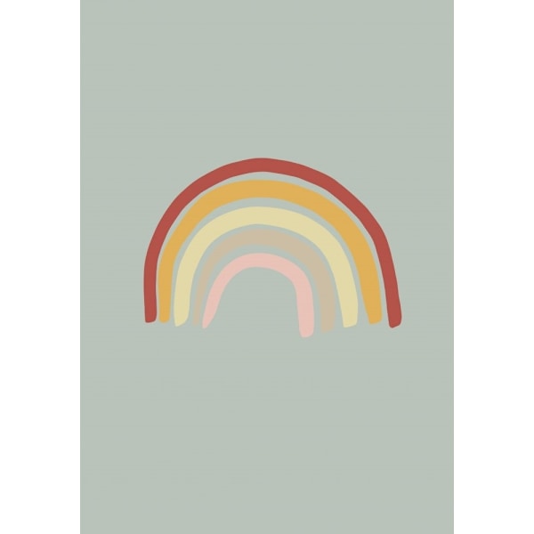 Rainbow Green MultiColor 21x30 cm