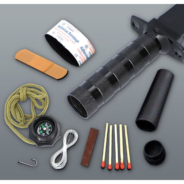 Jagtkniv/overlevelseskniv 35cm Black