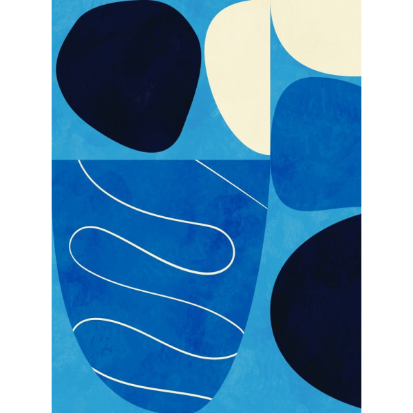 Shapes Play3 1blue MultiColor 30x40 cm