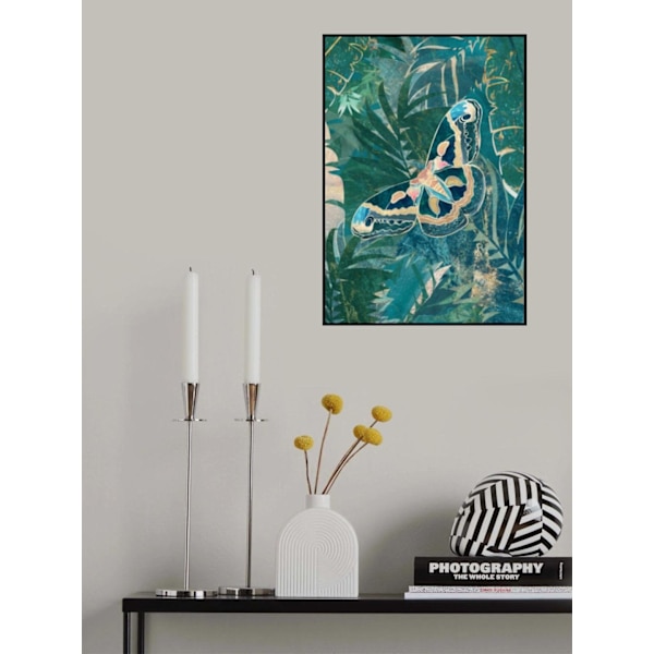 Moth In The Tropical Leaves MultiColor 50x70 cm