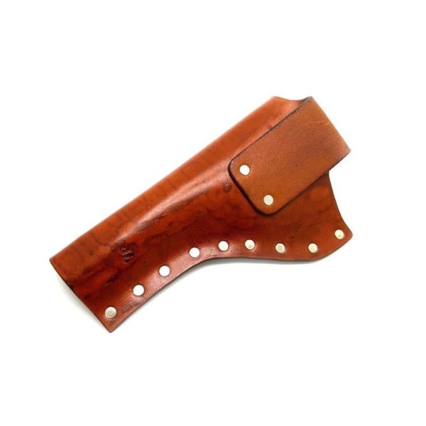 JJ Custom Works - Colt .45 Peacemaker Holster - Right - 4.75" - LightBrown - Plain - Nickel Studs Right side - 4,75"