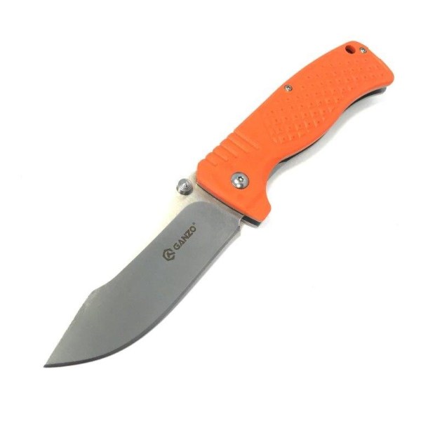 GANZO G722 Oranssi taitettava veitsi metsästysveitsi orange