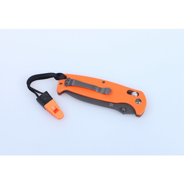 GANZO G7413 orange stonewashed with whistle - knife folding knife orange