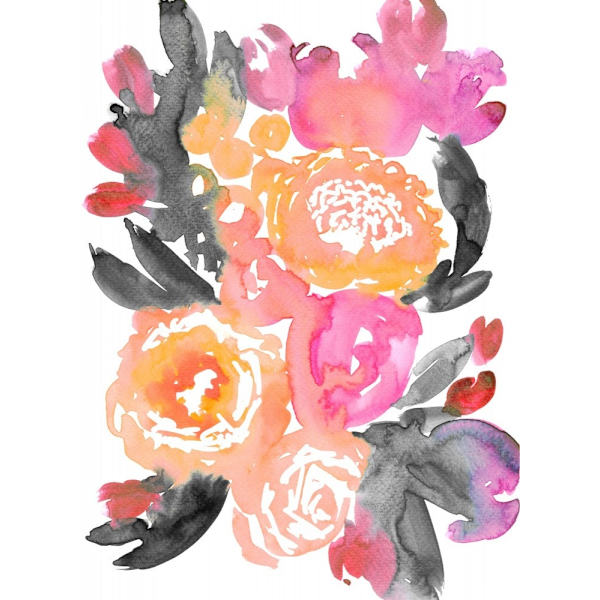 Olympe Florals Ii MultiColor 30x40 cm