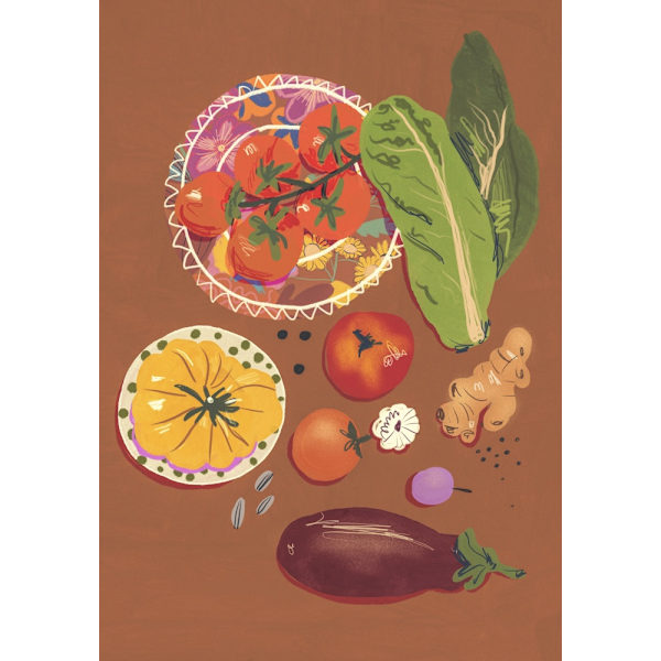 Veggies MultiColor 21x30 cm