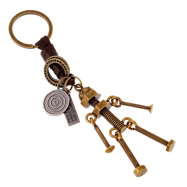 Stilig nøkkelring i SteamPunk-stil - muttere og bolter