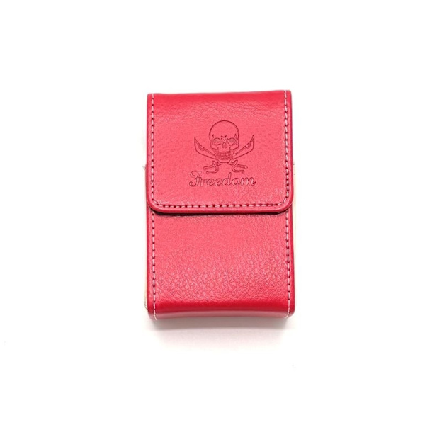 Belt Cigarette case red Multicolor