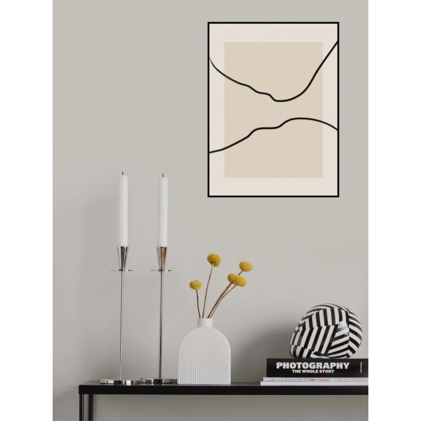 Soft Abstract Lines Art MultiColor 50x70 cm