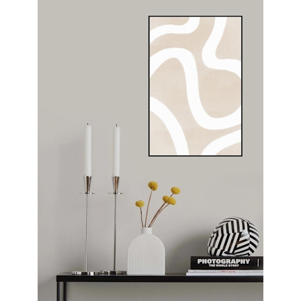 Squiggly Abstract Art MultiColor 21x30 cm