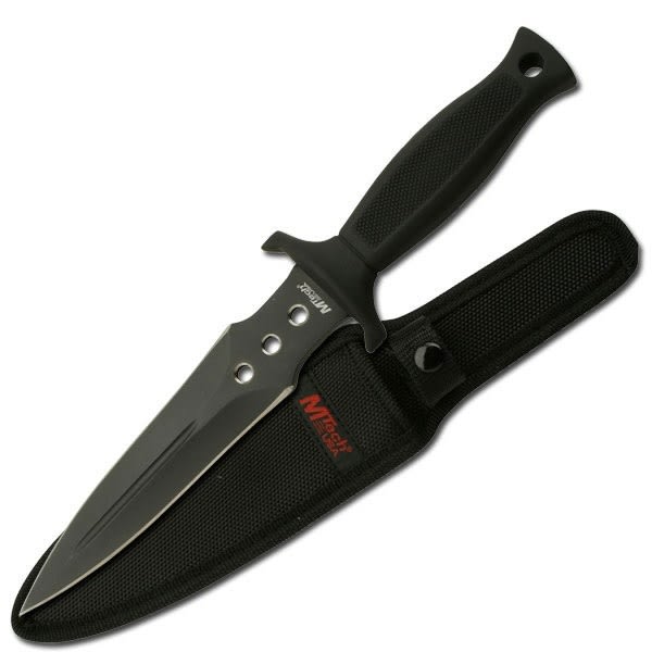 MTech USA MT-454 FIXED BLADE KNIFE 11.5" OVERALL Svart