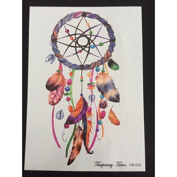 Midlertidig tatovering 21 x 15cm - Dream Catcher