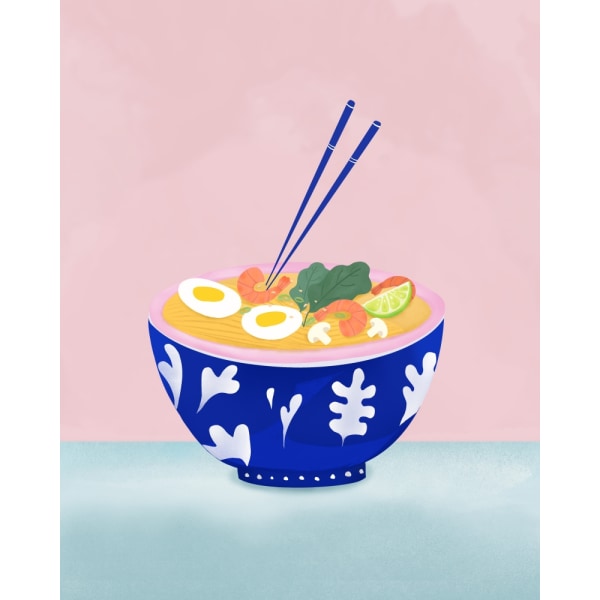 Ramen Bowl MultiColor 30x40 cm