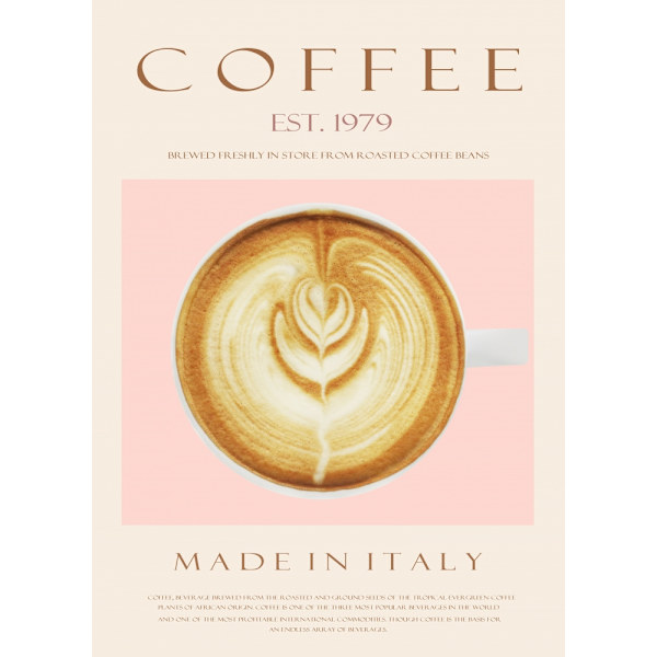 Coffee Est. 1979 MultiColor 70x100 cm