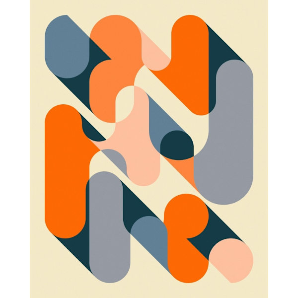 Geometrics 2 MultiColor 30x40 cm