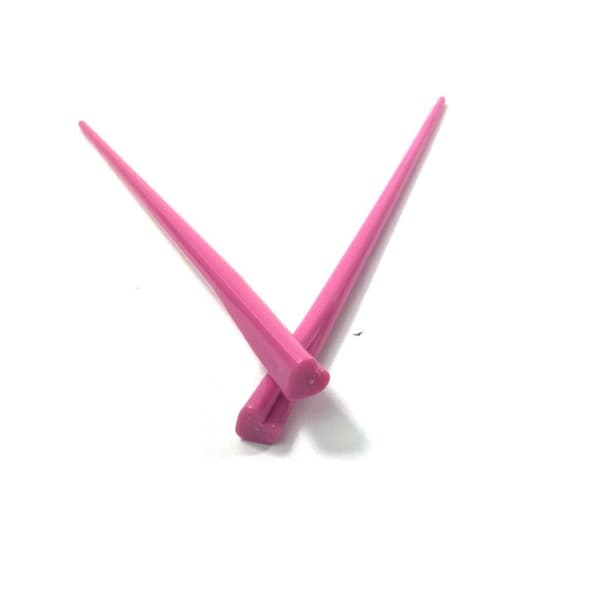 Spisepinner hjerter 2-pak rosa Pink