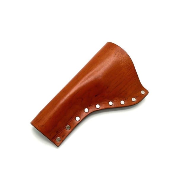 JJ Custom Works - Colt .45 Peacemaker Holster - Left - 4.75" - LightBrown - Plain - Nickel Studs Left side - 4,75"