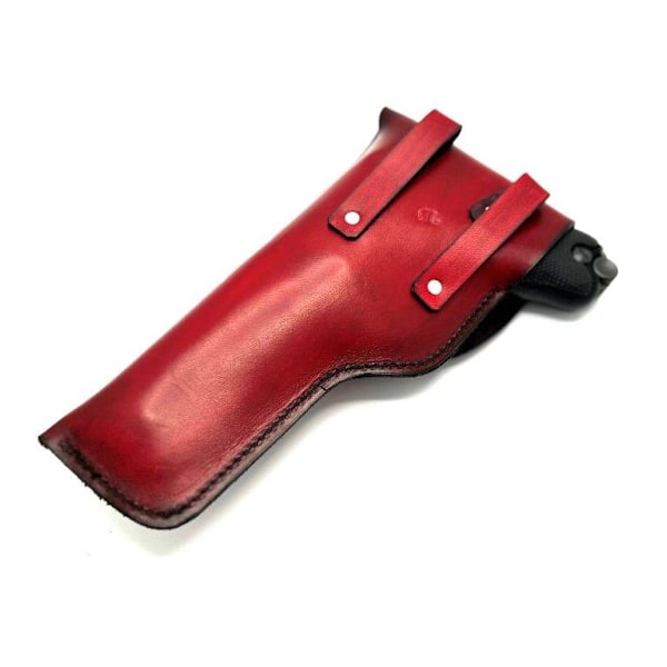 JJ Custom Works - Handmade Holster Luger / 1911 - Tärnsjö leather Röd