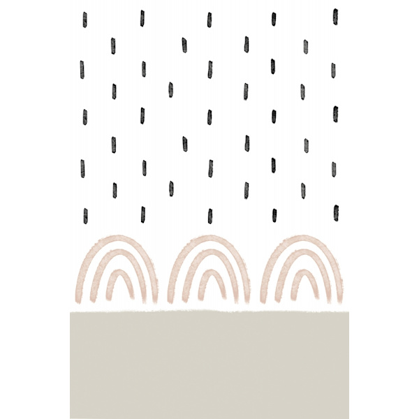 Rain On Rainbows MultiColor 50x70 cm