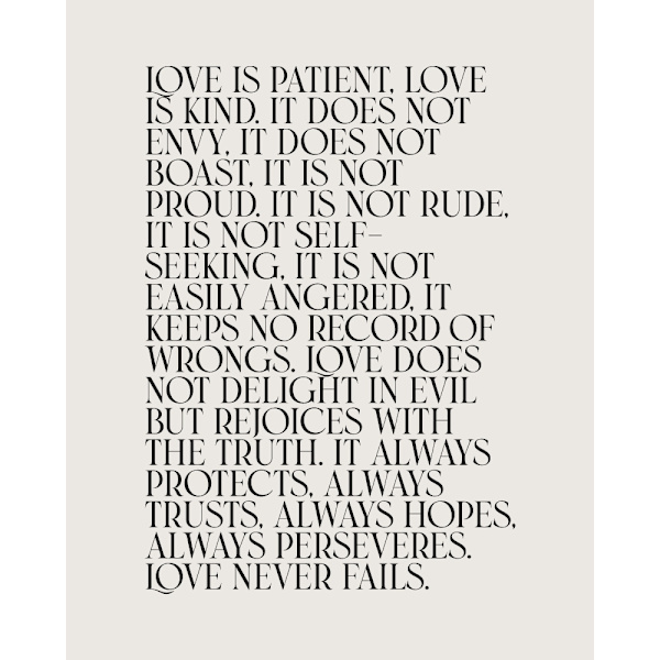 Love Is MultiColor 50x70 cm