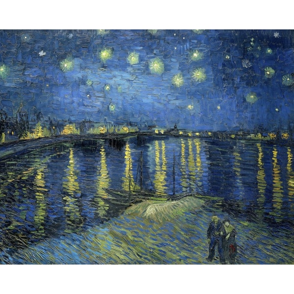 The Starry Night Over The Rhone MultiColor 50x70 cm