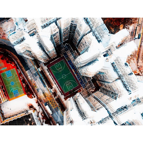 Among Hk Buildings MultiColor 21x30 cm
