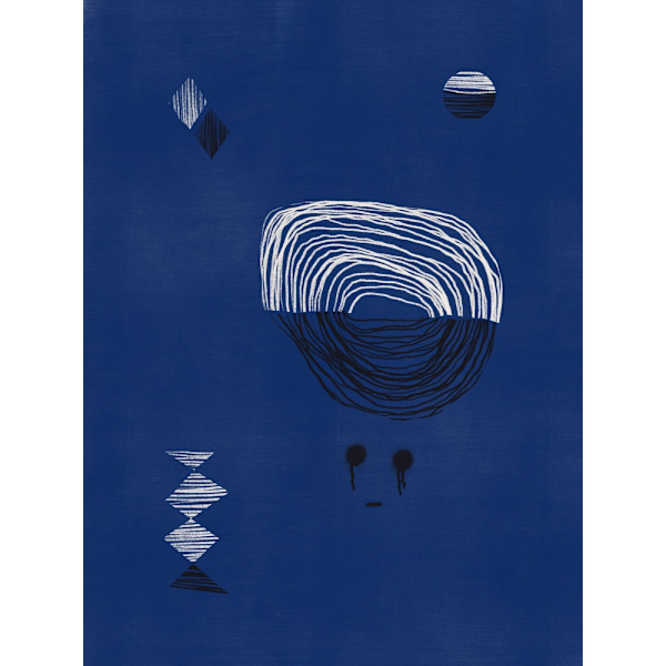 Blue Line Sketch MultiColor 21x30 cm
