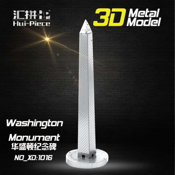 3D Pussel Metall - Berömda Byggnader - Washington Monument