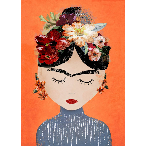 Frida (Oranssi versio) MultiColor 21x30 cm