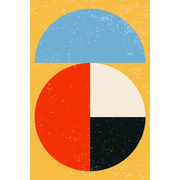 Minimalistiske former Serie 9 MultiColor 21x30 cm