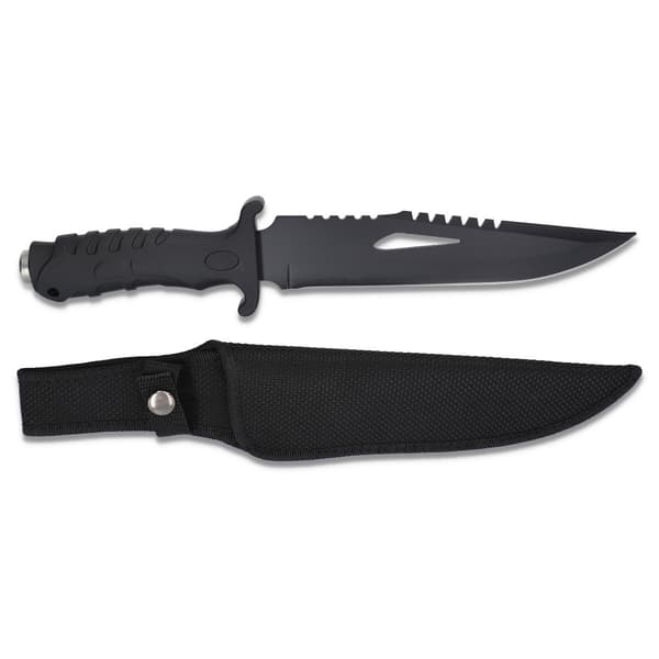 Kniv - jaktkniv 33cm Svart