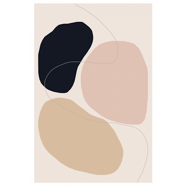 Abstract Composition MultiColor 21x30 cm