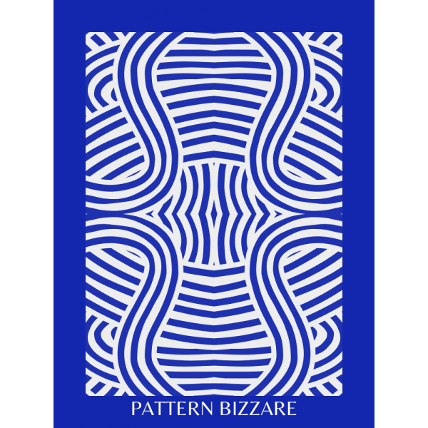 Blue Pattern Bizarre 2 MultiColor 30x40 cm