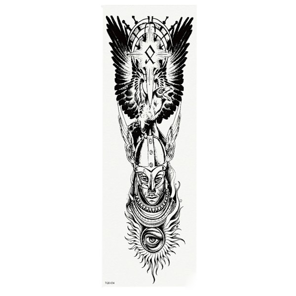 OBS STORLEK - 46 x 17 CM - Tatovering - odal viking