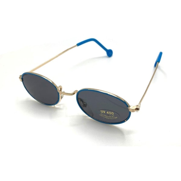 Sunglasses Oval blue with pattern