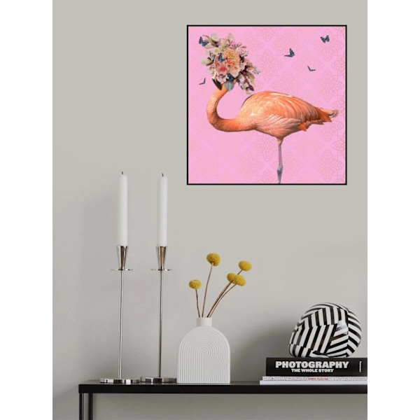 Spring Flower Bonnet On Flamingo MultiColor 50x70 cm