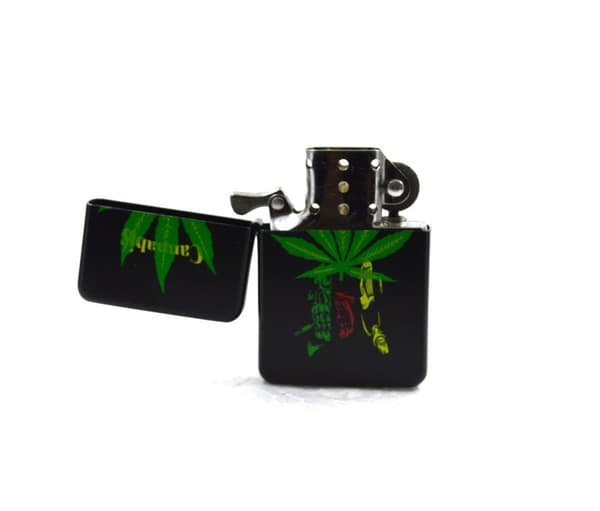 Bensin / Olje Lighter - Gentelo - Cannabis 4