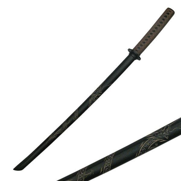 1807D Samurai trä träningssvärd 39.5" Totalt Black