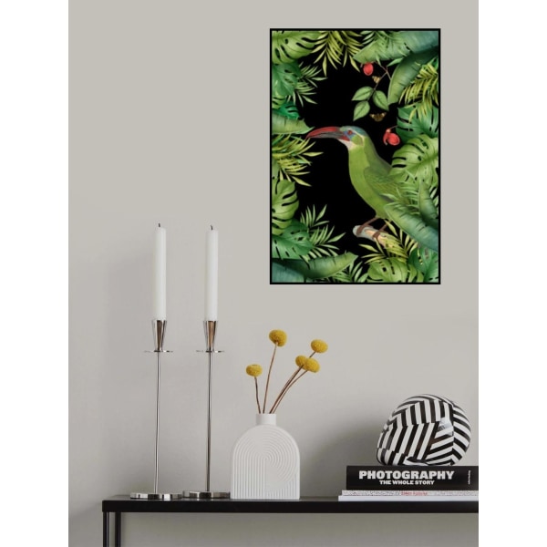 Jungle With Green Toucan MultiColor 70x100 cm