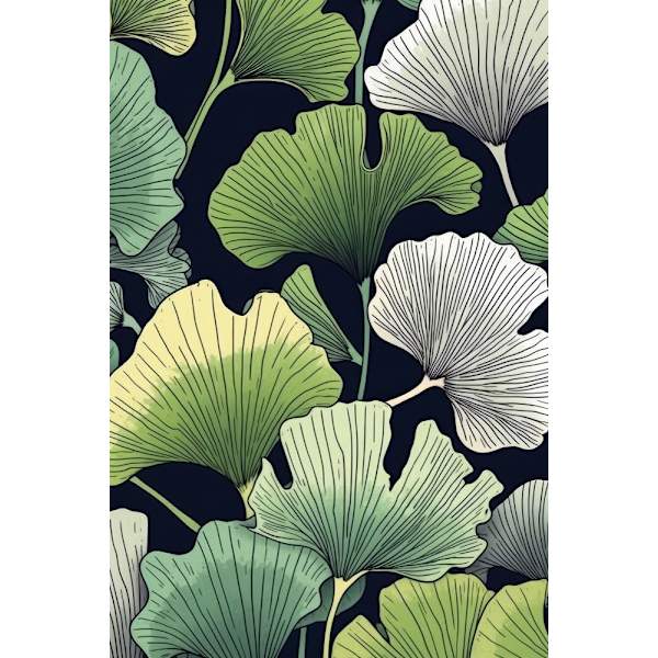 Ginko Biloba Leaves 13 MultiColor 21x30 cm