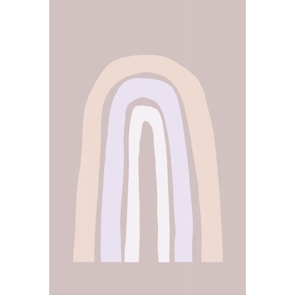 Minimal Rainbow No 1 MultiColor 50x70 cm
