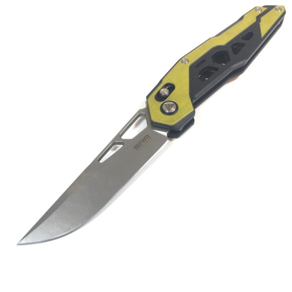 SRM - 9225 - foldekniv - letvægts - høj kvalitet - ambi lock Yellow