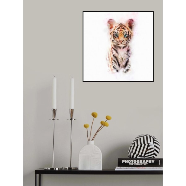 Baby Tiger MultiColor 50x70 cm