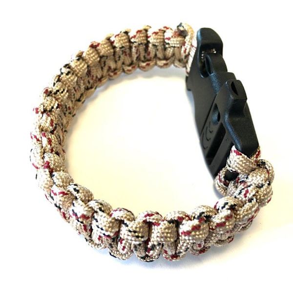 Simple Paracord bracelet öken camo