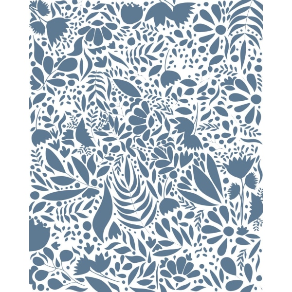 Scandi Blue White Pattern 2 MultiColor 70x100 cm