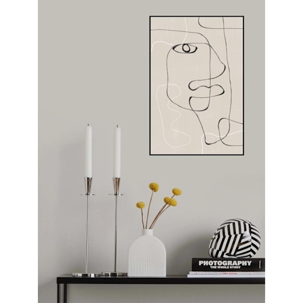 Abstract Face No1. MultiColor 50x70 cm