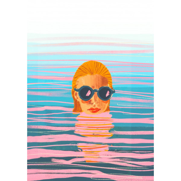 Ocean Swim MultiColor 50x70 cm