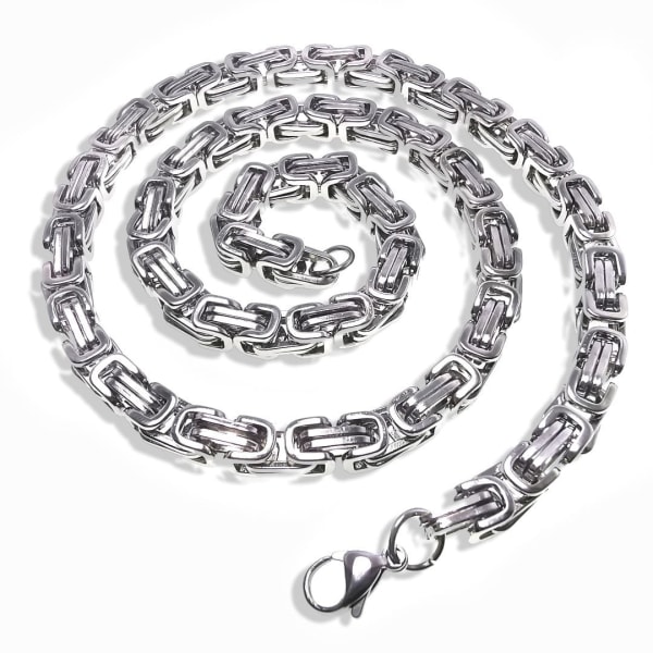 Chain necklace Silver 8mm*65cm