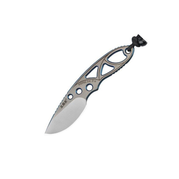 SanRenMu - 4101 - Mini fastbladskniv / Neckknife Grey