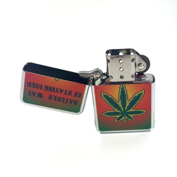 Benzin / Olie Lighter - Gentelo - Cannabis
